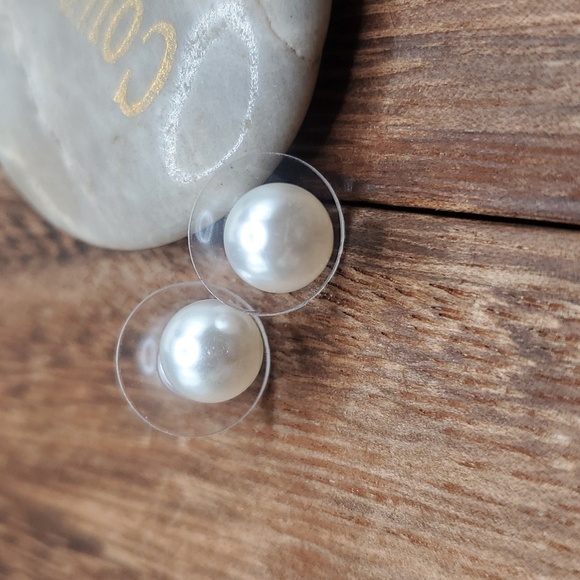 Pearl bauble earrings E942 - Picture 1 of 2